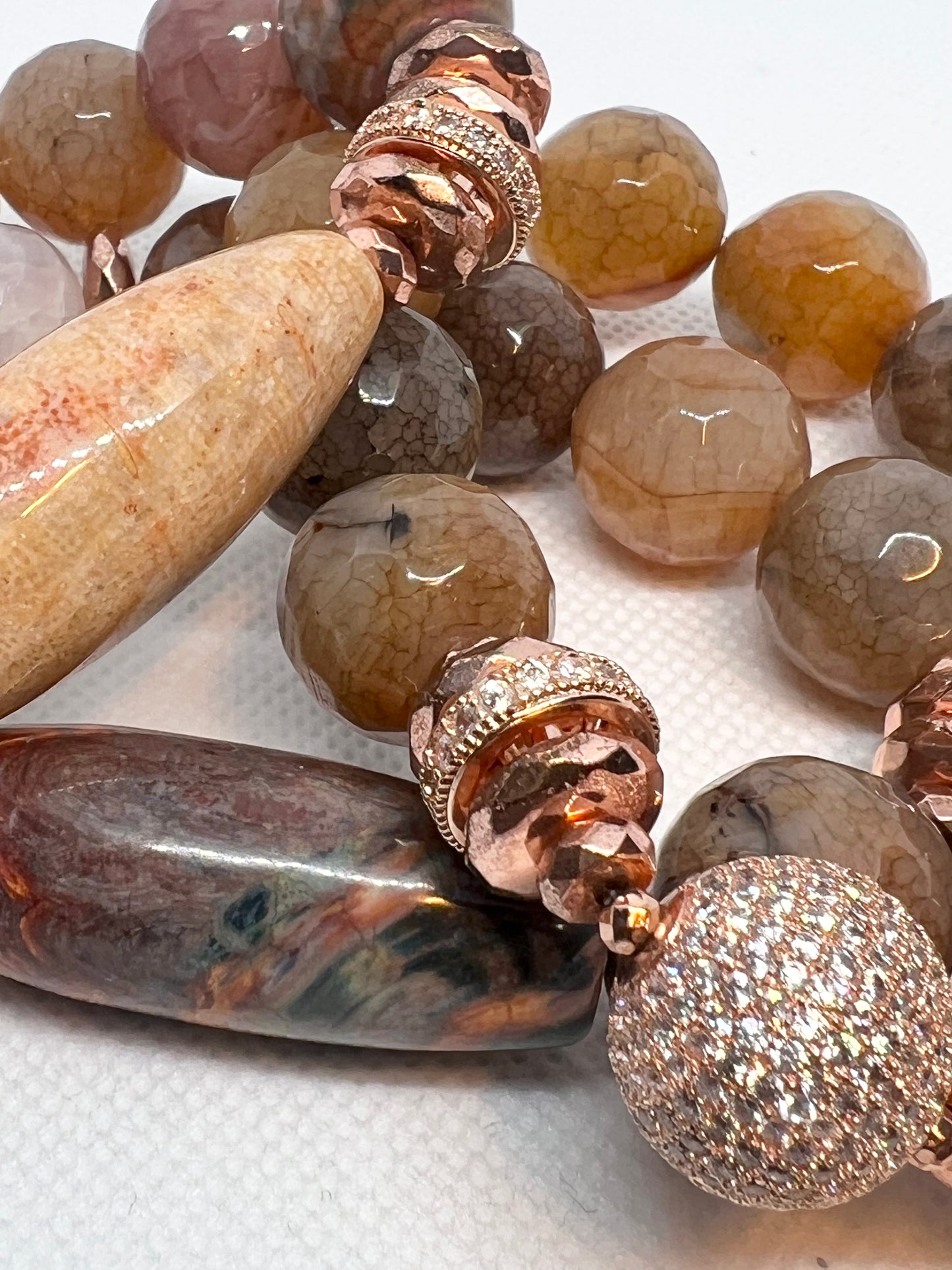 Agates and Rose Gold