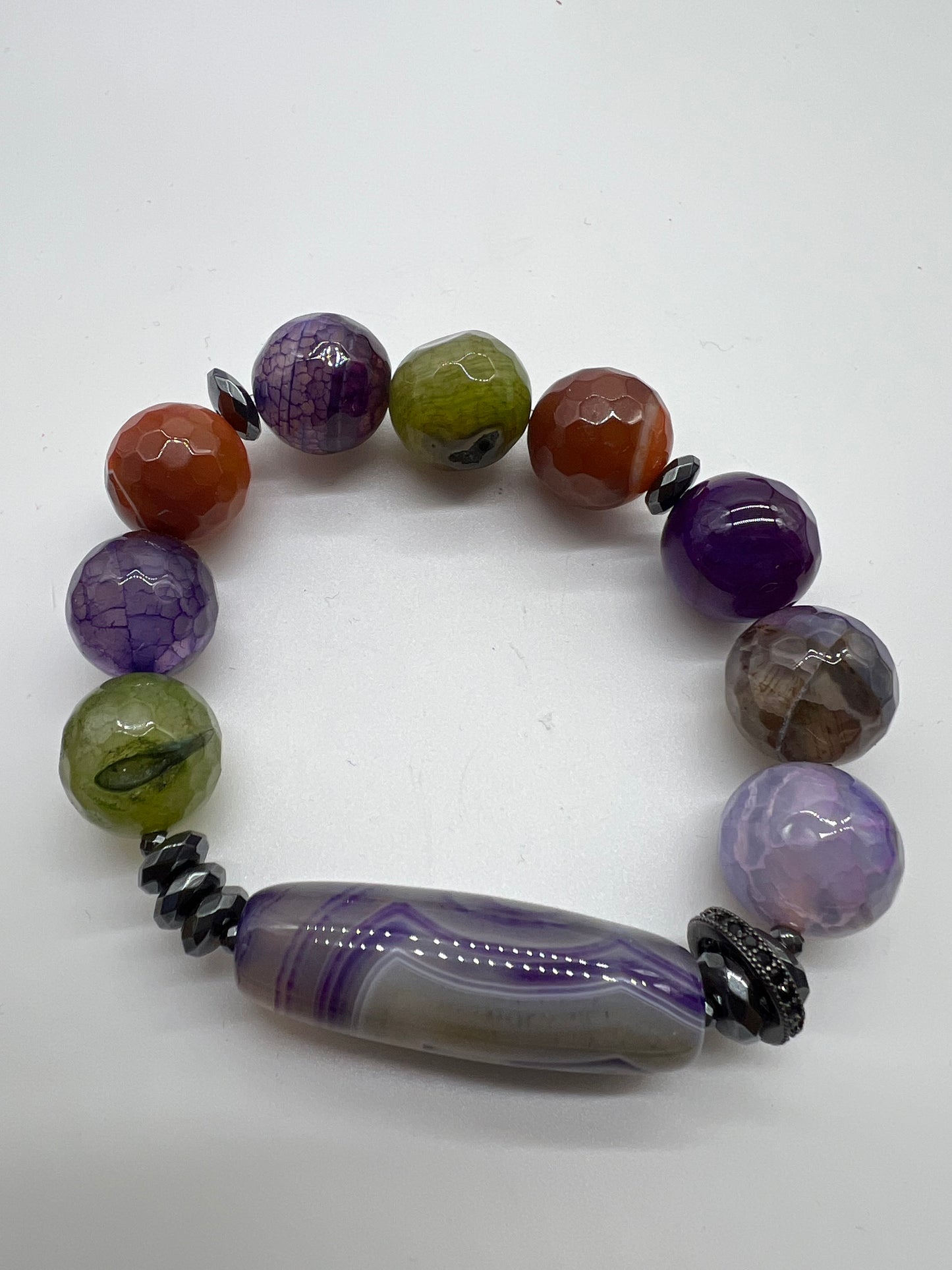 Purple Agate Jewelry Collection