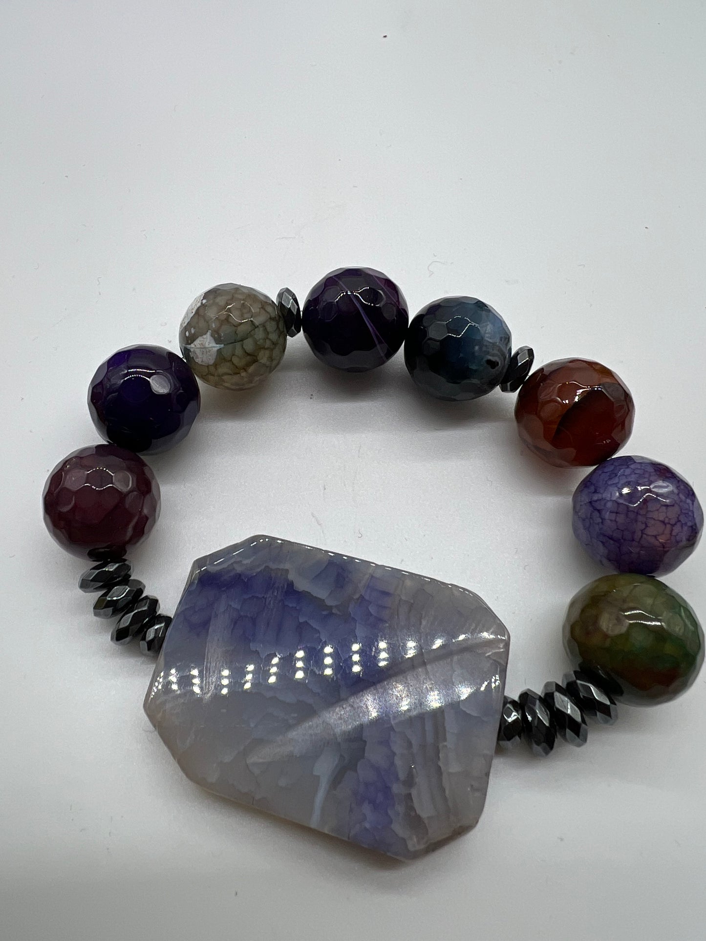 Purple Agate Jewelry Collection