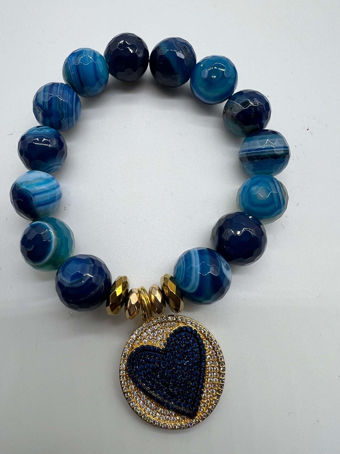 Blue Banded Agate Jewelry Collection