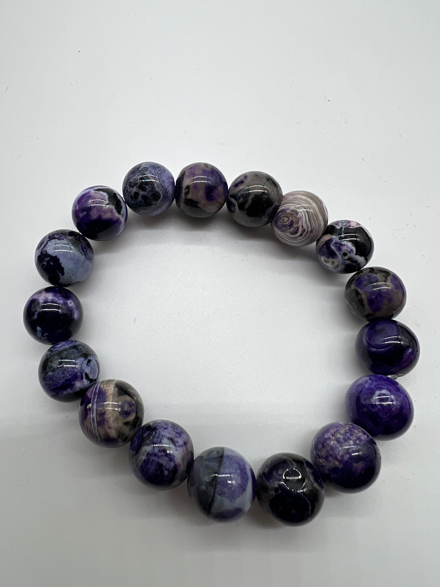 Purple and Black Agate Jewelry Collection