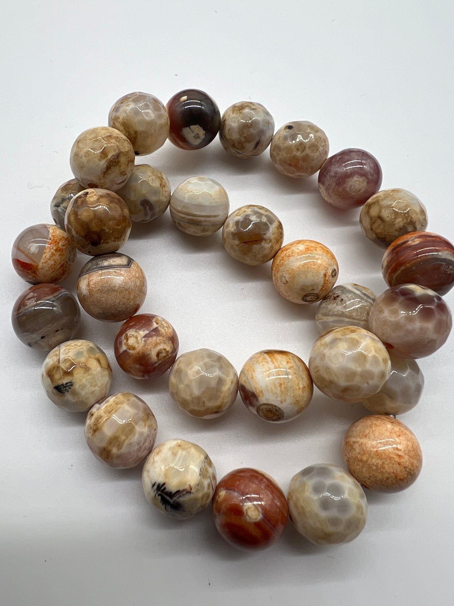 Rustic Radiance Agate Bracelets