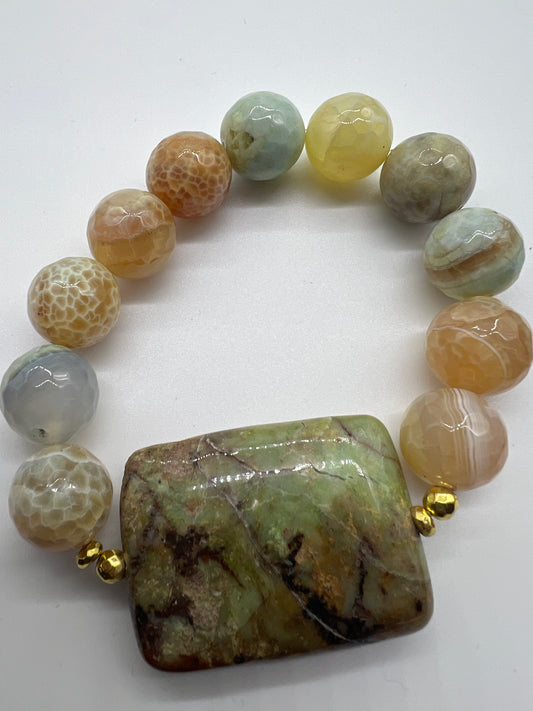 Pastel Dreams Agate Gemstone Bracelets