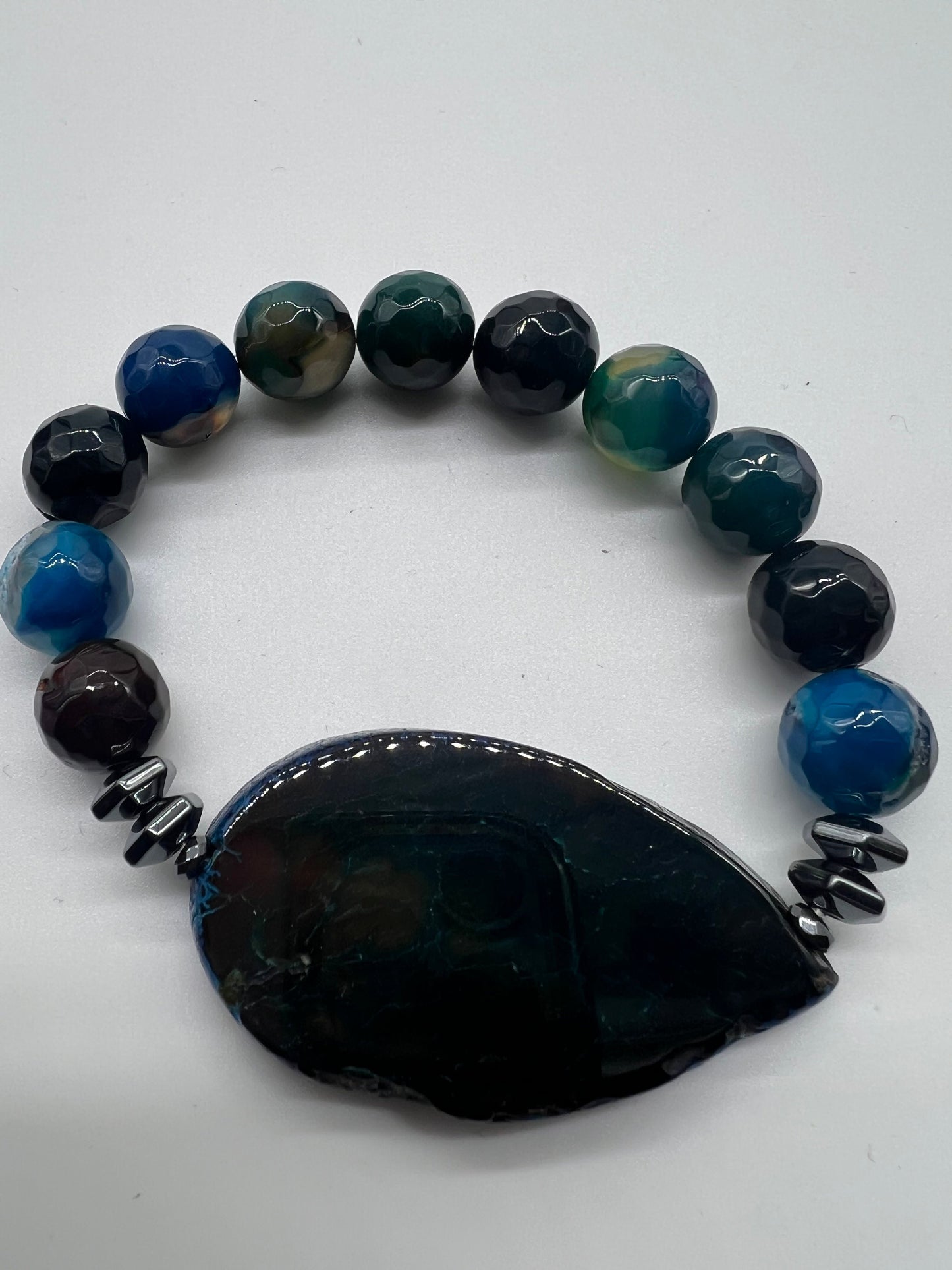 Ocean-Inspired Agate Gemstone Bracelets